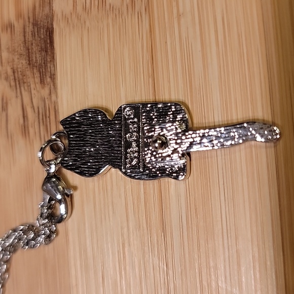 Sapphire Blue Kit-Cat Klock clock clip on charm necklace - Picture 5 of 6